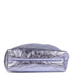 Mini 22 Bag Purple Metallic Calfskin Brushed Silver Hardware