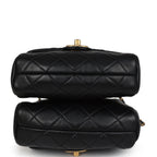 Twins Side Pack Black Lambskin Faux Pearls & Brushed Gold Hardware