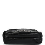 Mini 22 Bag Black Shiny Calfskin Brushed Silver Hardware