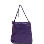Mini 22 Bag Dark Purple Lambskin Rainbow Hardware