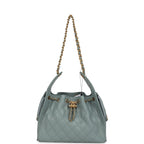 Small 25 Hobo Bag Green Caviar Antique Gold Hardware