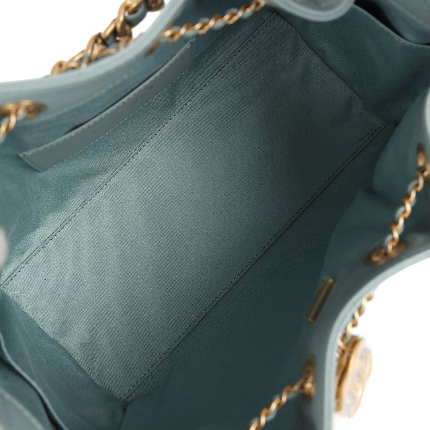 Small 25 Hobo Bag Green Caviar Antique Gold Hardware
