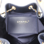 Small 25 Hobo Bag Dark Navy Caviar Antique Gold Hardware