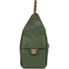 Small 25 Hobo Bag Khaki Caviar Antique Gold Hardware