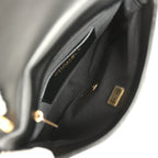 Small Funky Town Flap Bag Black Shiny Lambskin Aged Gold Hardware
