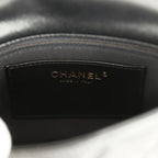 Small Funky Town Flap Bag Black Shiny Lambskin Aged Gold Hardware