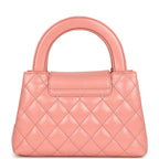 Small Kelly Shopper Coral Shiny Aged Calfskin Brushed Gold Hardware