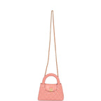 Small Kelly Shopper Coral Shiny Aged Calfskin Brushed Gold Hardware