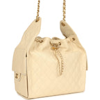 Medium 25 Hobo Bag Light Beige Caviar Antique Gold Hardware