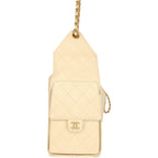 Medium 25 Hobo Bag Light Beige Caviar Antique Gold Hardware