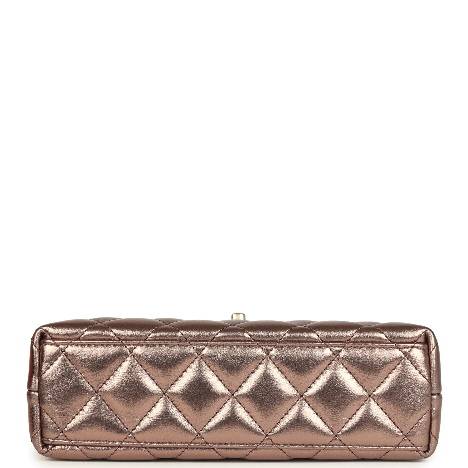 Chanel Small Kelly Shopper Metallic Bronze Calfskin Brushed Gold Hardware