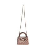 Small Kelly Shopper Metallic Bronze Calfskin Brushed Gold Hardware