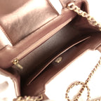 Small Kelly Shopper Metallic Bronze Calfskin Brushed Gold Hardware