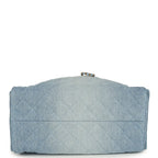 Medium 25 Hobo Bag Light Blue Washed Denim Antique Gold Hardware