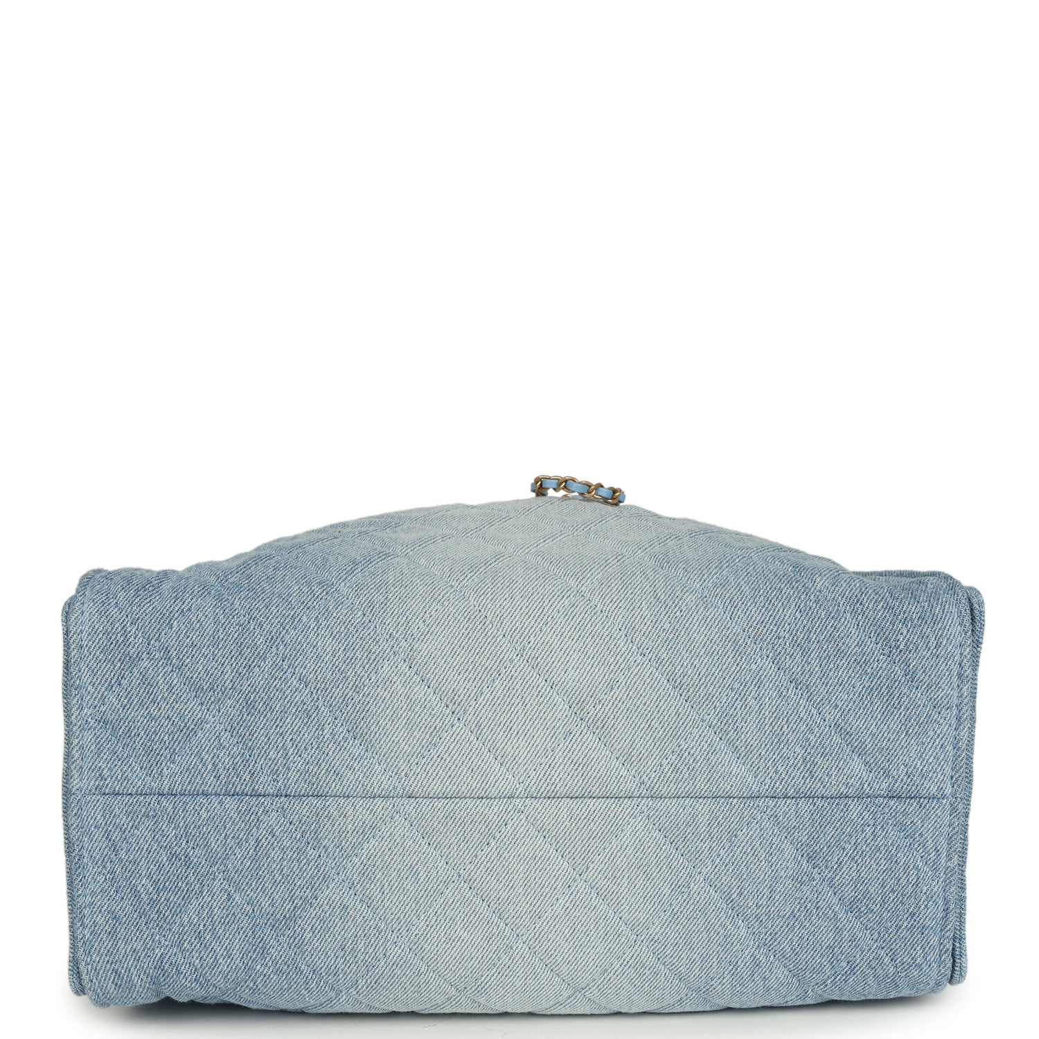 Medium 25 Hobo Bag Light Blue Washed Denim Antique Gold Hardware