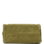 Medium 25 Hobo Bag Khaki Suede Antique Gold Hardware
