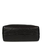 Coco Shopping Bag Dark Grey Suede and Black Shiny Lambskin Brushed Gold Hardware