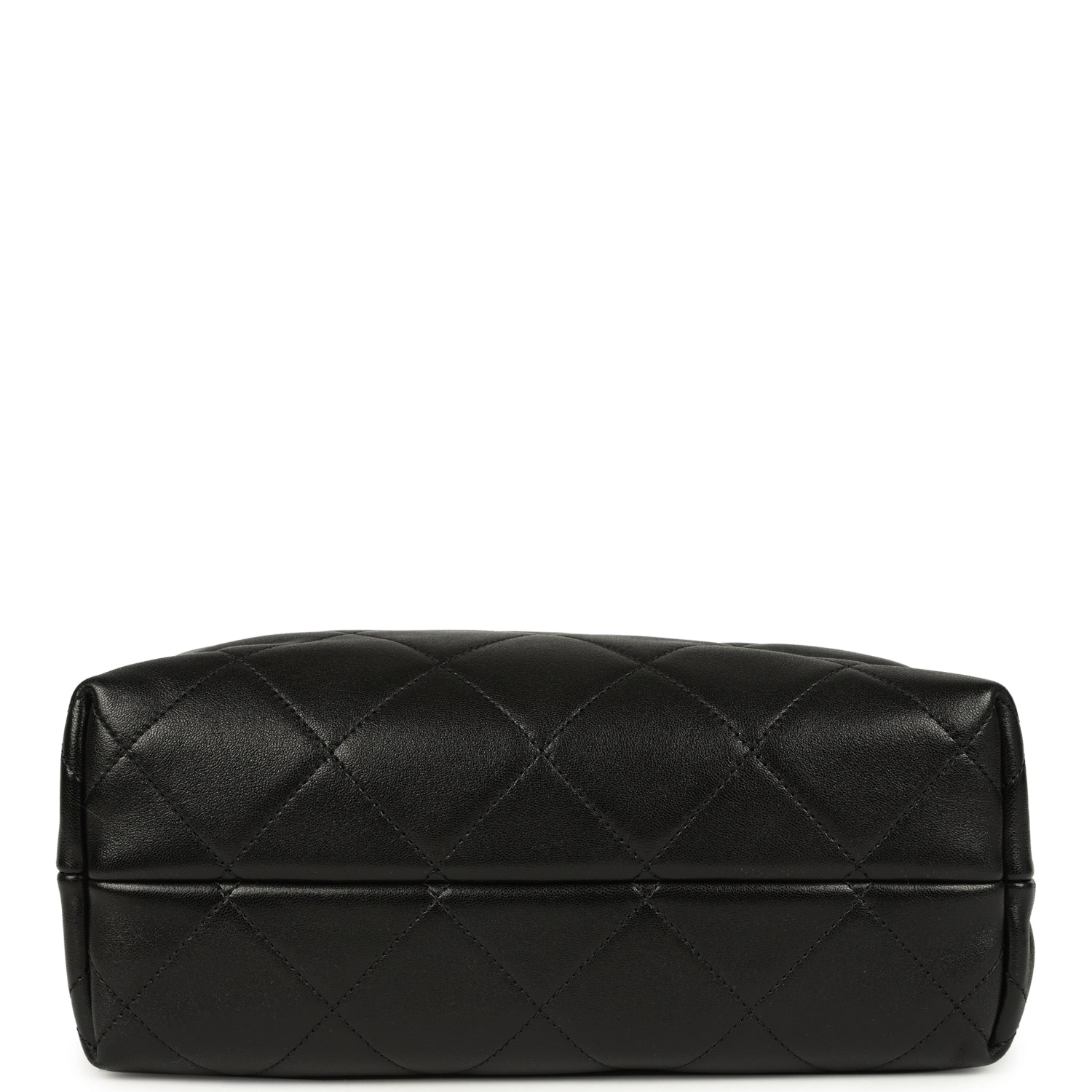 Coco Shopping Bag Dark Grey Suede and Black Shiny Lambskin Brushed Gold Hardware