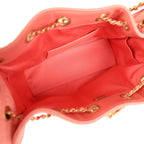 Mini 25 Hobo Bag Pink Suede Antique Gold Hardware