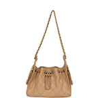 Mini 25 Hobo Bag Beige Caviar Antique Gold Hardware