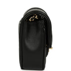 Mini Tab Flap Bag Black Lambskin Gold Hardware