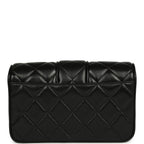 Mini Tab Flap Bag Black Lambskin Gold Hardware