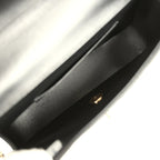 Mini Tab Flap Bag Black Lambskin Gold Hardware