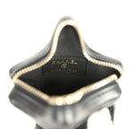 Mini Star Bag Charm Black Shiny Lambskin Light Gold Hardware