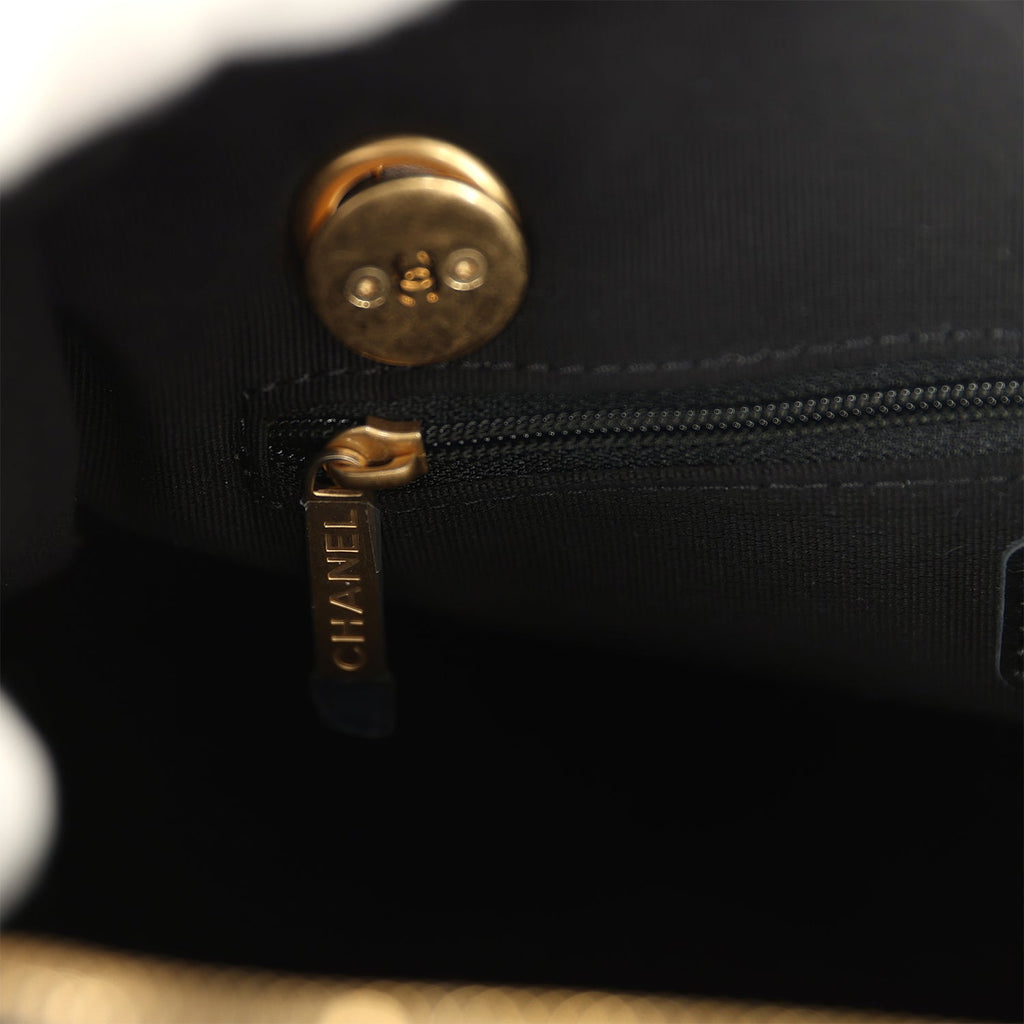 Small Bowling Bag Black Suede Antique Gold Hardware