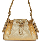Mini 25 Hobo Bag Metallic Gold Caviar Caviar Antique Gold Hardware