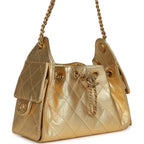 Mini 25 Hobo Bag Metallic Gold Caviar Caviar Antique Gold Hardware