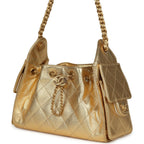 Mini 25 Hobo Bag Metallic Gold Caviar Caviar Antique Gold Hardware