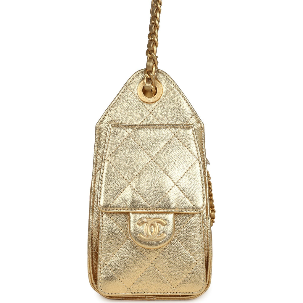 Mini 25 Hobo Bag Metallic Gold Caviar Caviar Antique Gold Hardware
