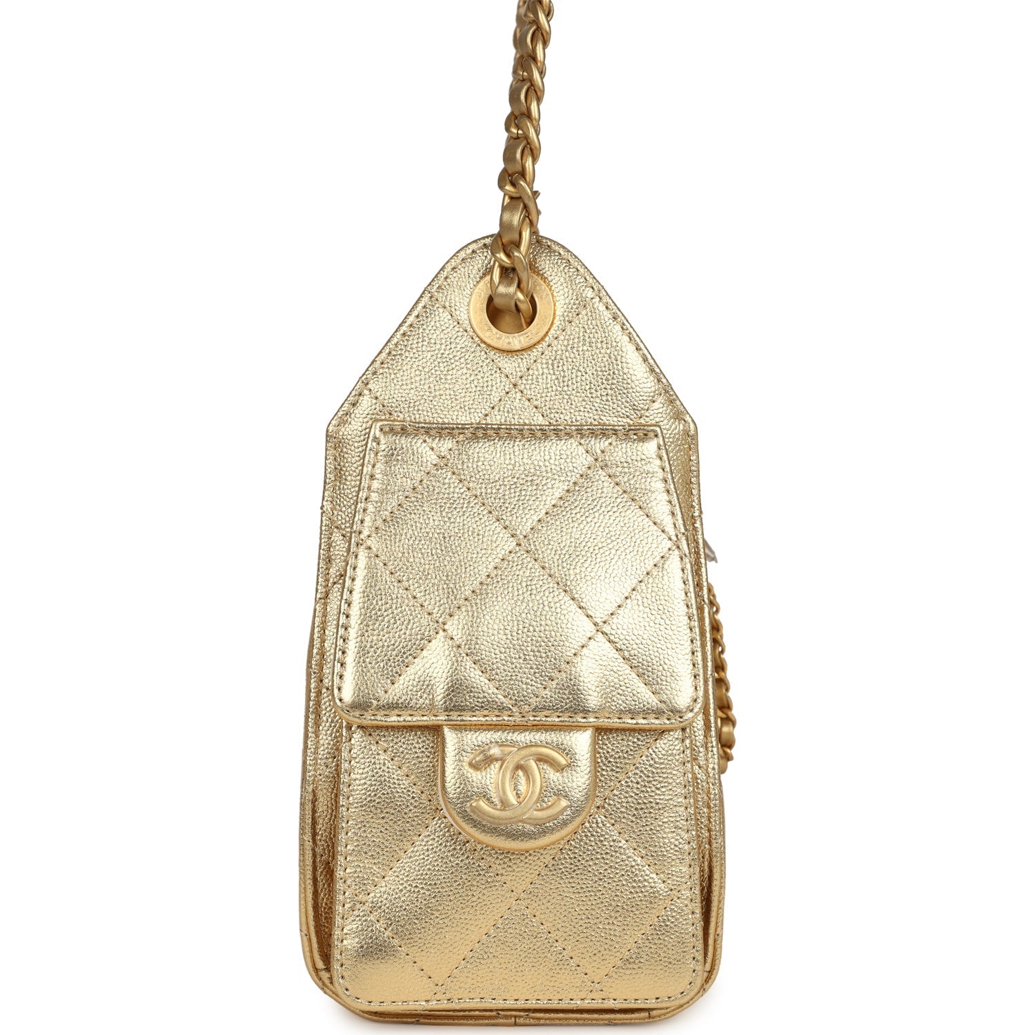 Mini 25 Hobo Bag Metallic Gold Caviar Caviar Antique Gold Hardware