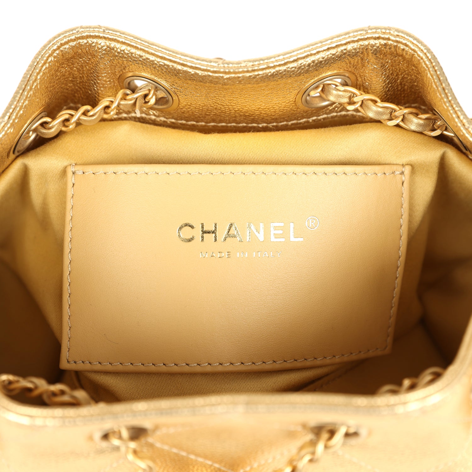Mini 25 Hobo Bag Metallic Gold Caviar Caviar Antique Gold Hardware