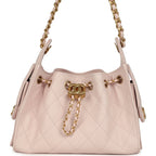 Mini 25 Hobo Bag Light Pink Caviar Antique Gold Hardware