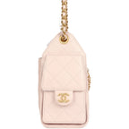 Mini 25 Hobo Bag Light Pink Caviar Antique Gold Hardware