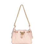Mini 25 Hobo Bag Light Pink Caviar Antique Gold Hardware