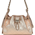 Mini 25 Hobo Bag Metallic Rose Gold Caviar Caviar Light Gold Hardware