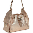 Mini 25 Hobo Bag Metallic Rose Gold Caviar Caviar Light Gold Hardware