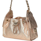 Mini 25 Hobo Bag Metallic Rose Gold Caviar Caviar Light Gold Hardware