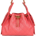 Small 25 Hobo Bag Coral Pink Caviar Antique Gold Hardware