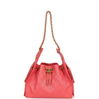 Small 25 Hobo Bag Coral Pink Caviar Antique Gold Hardware