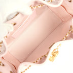 Mini 25 Hobo Bag Light Pink Caviar Antique Gold Hardware