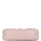Medium 19 Flap Bag Light Pink Shiny Lambskin Mixed Metal Hardware