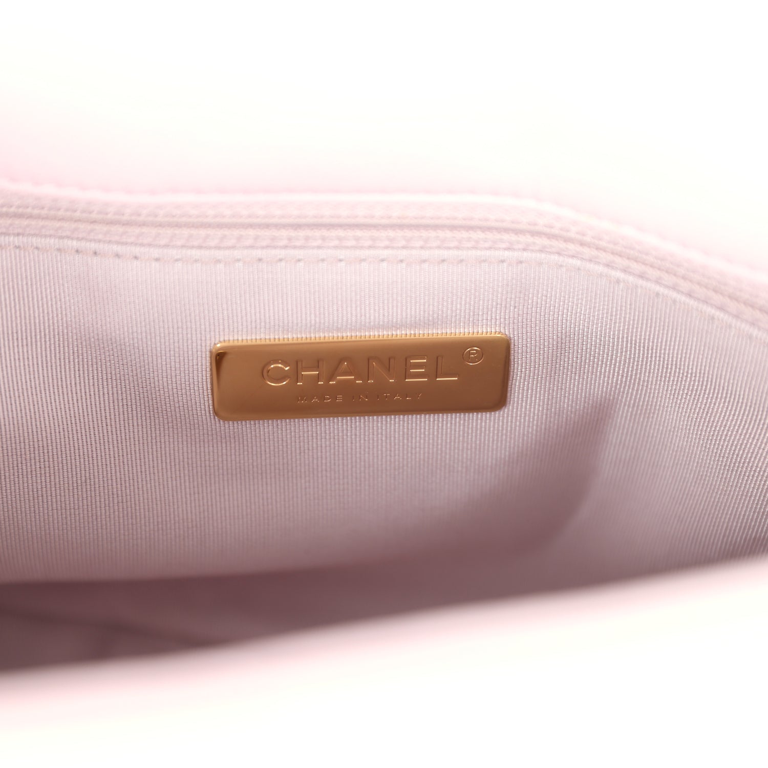 Medium 19 Flap Bag Light Pink Shiny Lambskin Mixed Metal Hardware