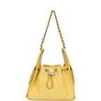 Small 25 Hobo Bag Yellow Caviar Antique Gold Hardware