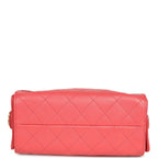 Mini 25 Hobo Bag Coral Pink Caviar Antique Gold Hardware