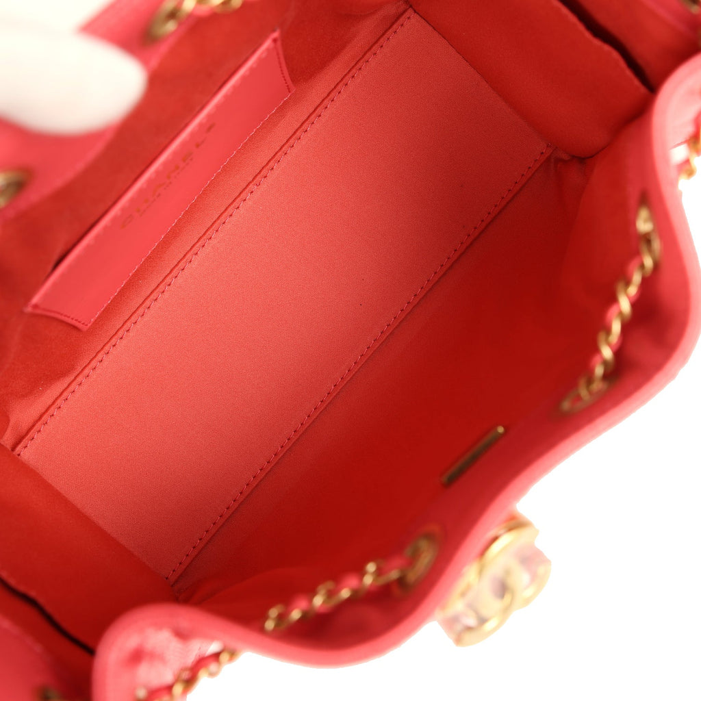 Mini 25 Hobo Bag Coral Pink Caviar Antique Gold Hardware