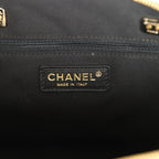 Top Handle Shopping Bag Black Patent Leather Gold Hardware